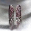 Matched tourmalinated quartz obelisks with fine included needles, alternate view, Otzera OTZ-2026-00327