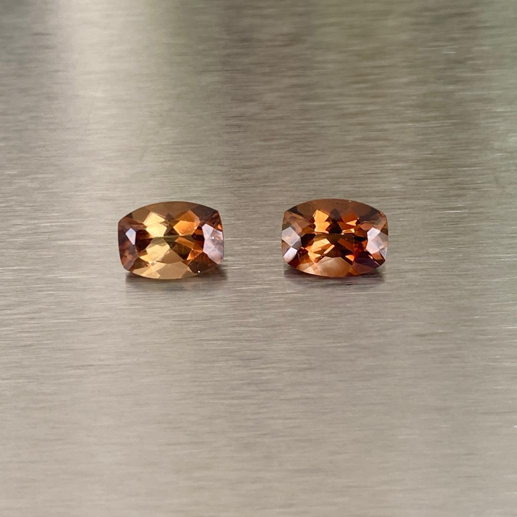 3.20 ctw matched pair of Oregon sunstones, Otzera OTZ-2026-01630