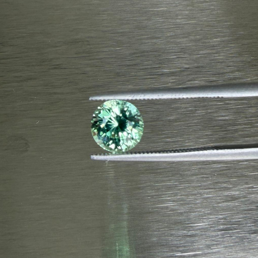 1.70 ct Merelani mint grossular garnet shown face-up with pastel green color, Otzera OTZ-2026-01636