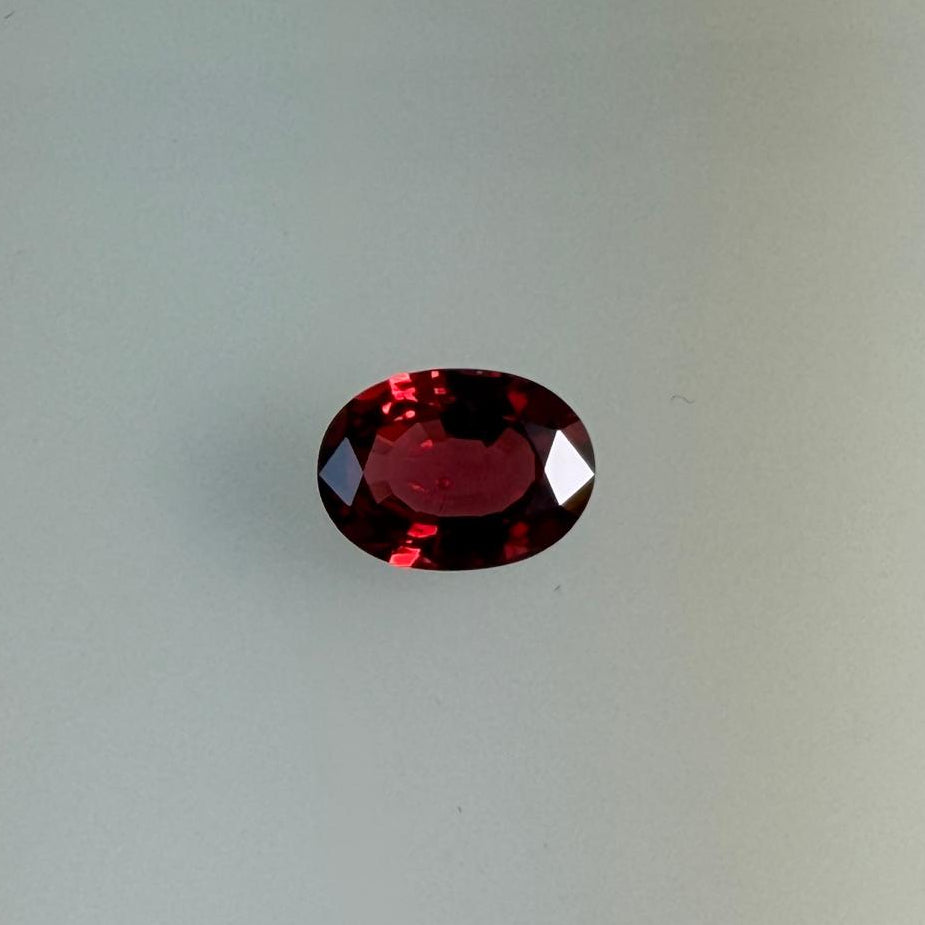 2.13 ct natural red spinel, close face-up view, Otzera OTZ-2026-01643
