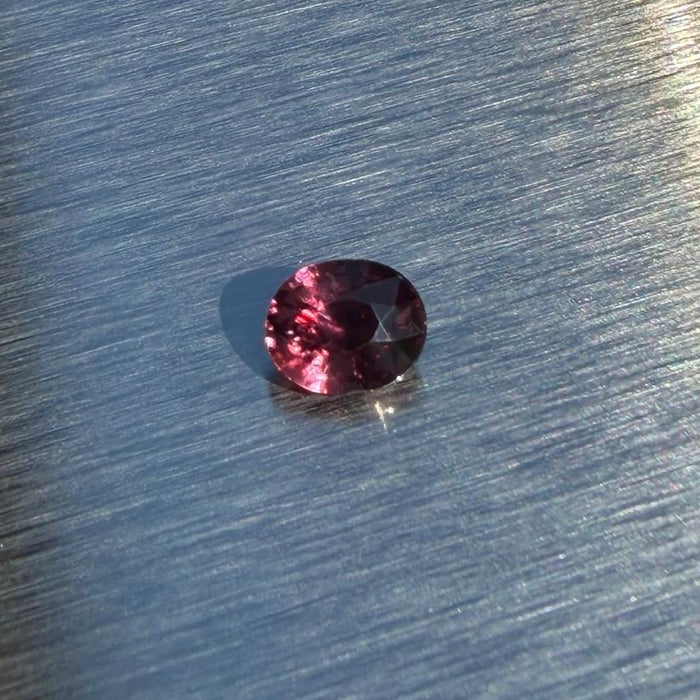1.00 ct unheated natural ruby, oval mixed cut, alternate face-up view, Otzera OTZ-2026-01655