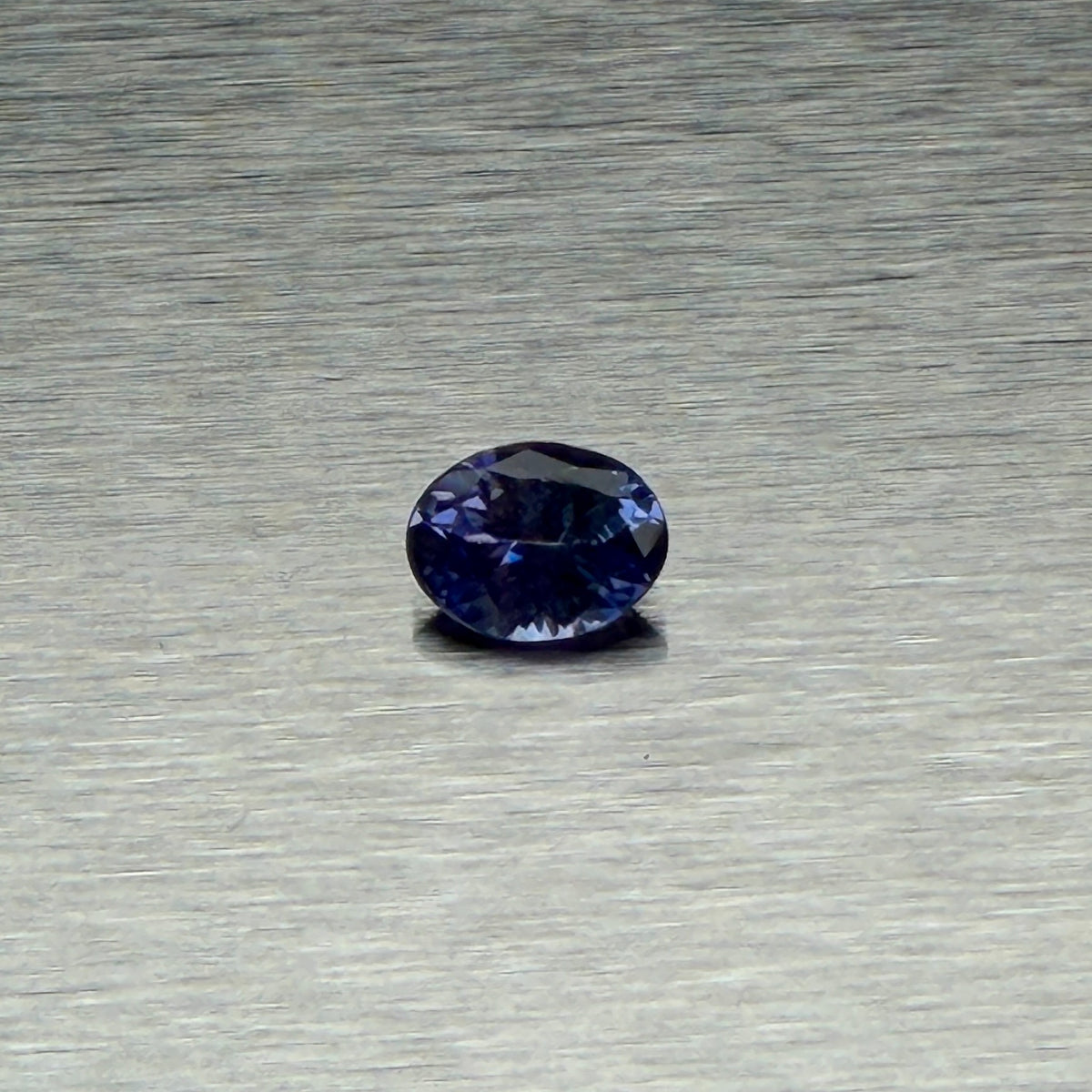 1.44 ct natural tanzanite from Tanzania, oval modified brilliant cut, face-up view, Otzera OTZ-2026-01664