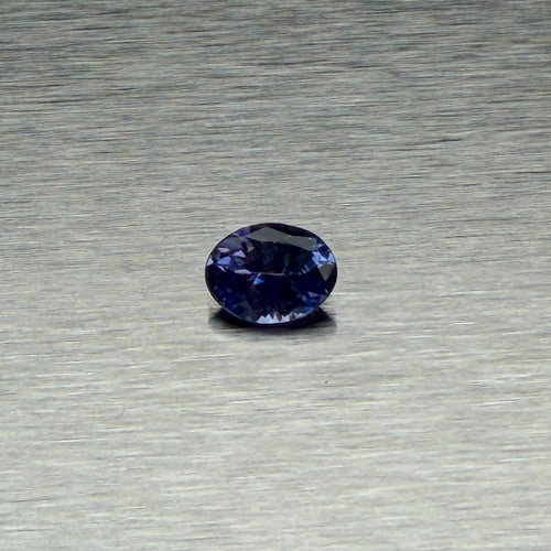 1.44 ct natural tanzanite from Tanzania, oval modified brilliant cut, face-up view, Otzera OTZ-2026-01664