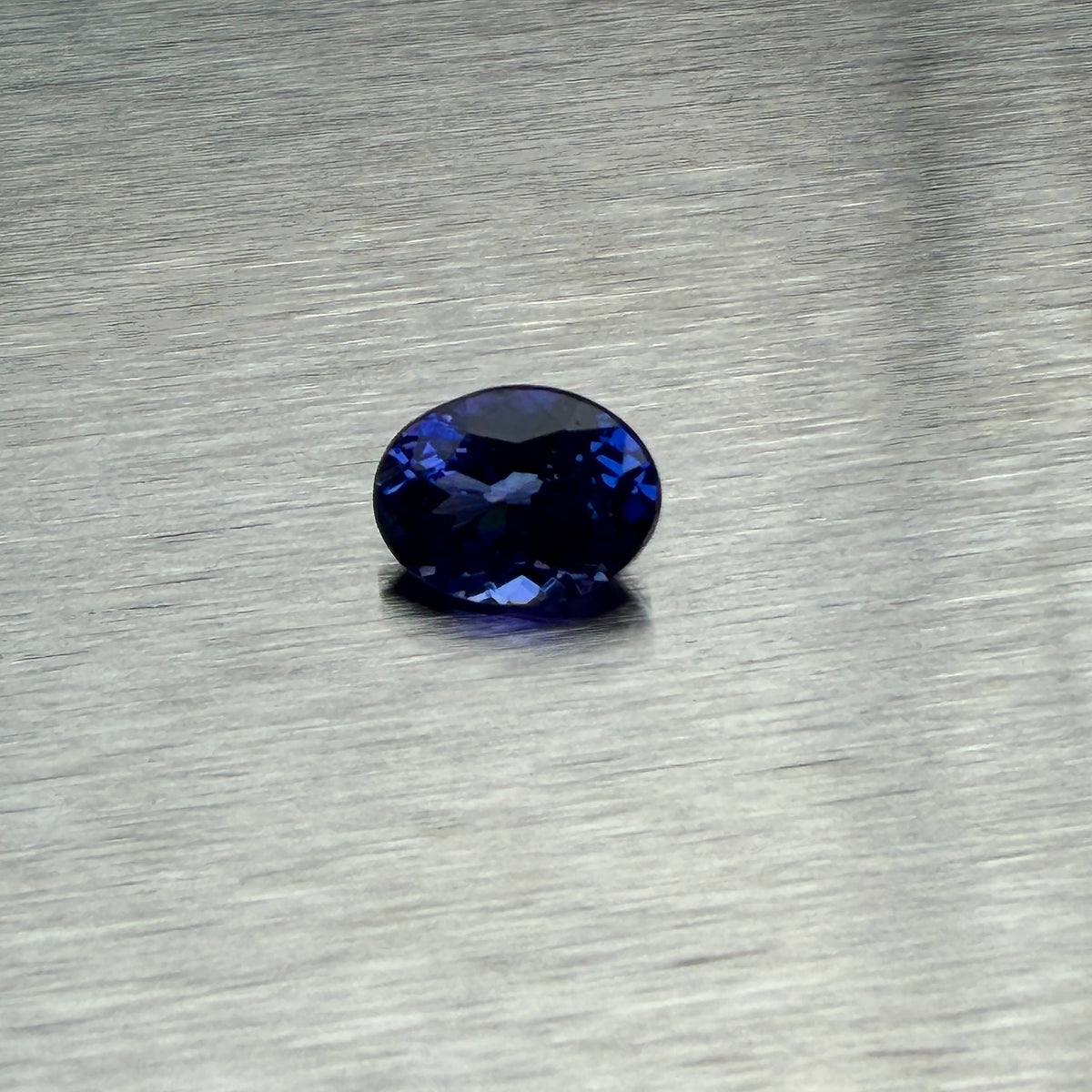 2.08 ct natural tanzanite from Tanzania, oval modified brilliant cut, face-up view, Otzera OTZ-2026-01666